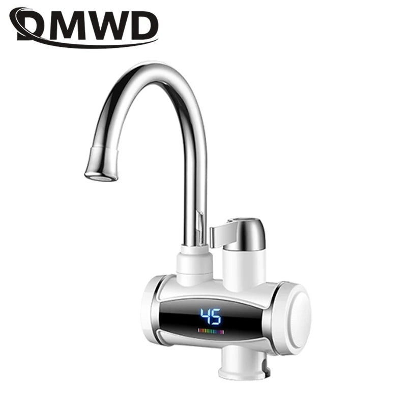 DMWD Household Electric Instant Heating Faucet Hot cold Dual-use Tankless Water Quickly Heating Tap LED Display Kitchen 3300W c9f98b-b7.myshopify.com