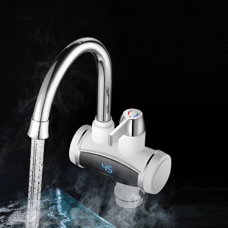 DMWD Household Electric Instant Heating Faucet Hot cold Dual-use Tankless Water Quickly Heating Tap LED Display Kitchen 3300W c9f98b-b7.myshopify.com