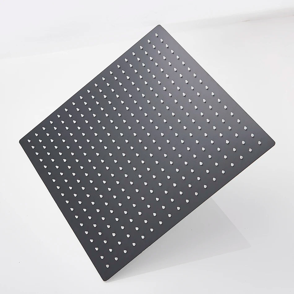 Ultra-thin Black 16-Inch Square Rainfall Shower Head c9f98b-b7.myshopify.com