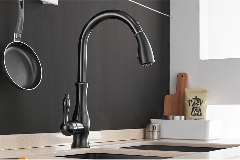 Gold Kitchen Faucets Single Handle Pull Out Kitchen Tap Single Hole Handle Swivel Degree Water Mixer Tap Mixer Tap 866011 c9f98b-b7.myshopify.com