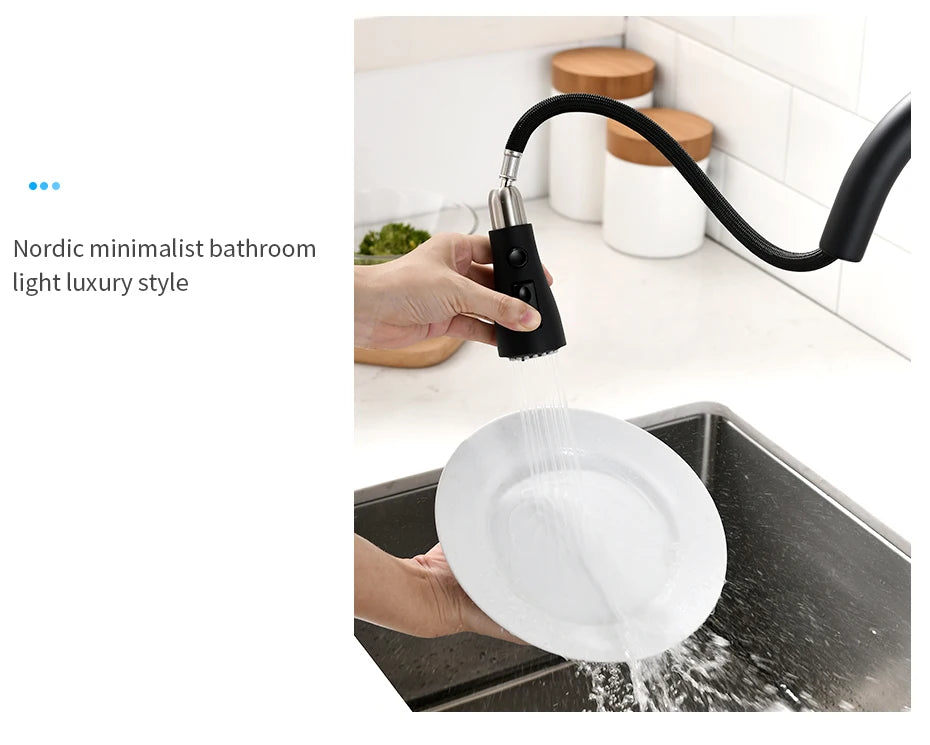 Gold Kitchen Faucets Single Handle Pull Out Kitchen Tap Single Hole Handle Swivel Degree Water Mixer Tap Mixer Tap 866011 c9f98b-b7.myshopify.com
