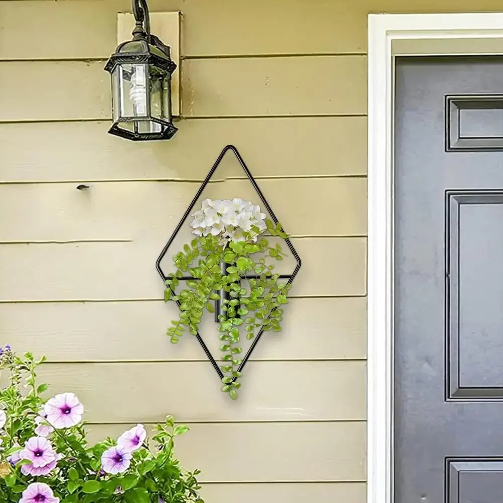 Metal Wall Hunging Vase Modern Creativity Stainless Steel Wall Frame Flower Pot Decor Art Nordic Living Room Home Decoration c9f98b-b7.myshopify.com