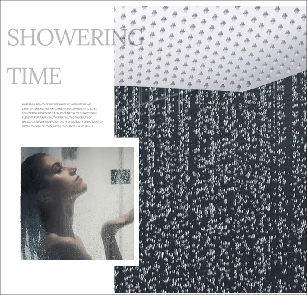 Ultra-thin Black 16-Inch Square Rainfall Shower Head c9f98b-b7.myshopify.com