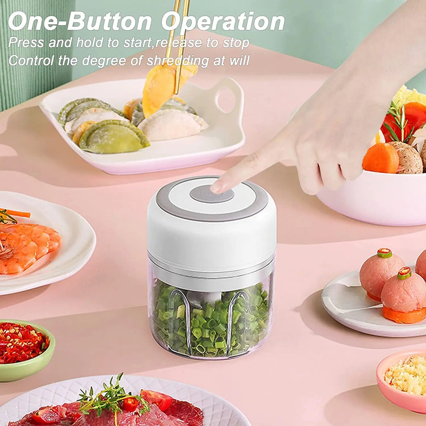 Electric Kitchen Food Chopper Mini Garlic Masher Crusher USB Portable Meat Grinder Vegetable Chopper For Kitchen Gadgets c9f98b-b7.myshopify.com