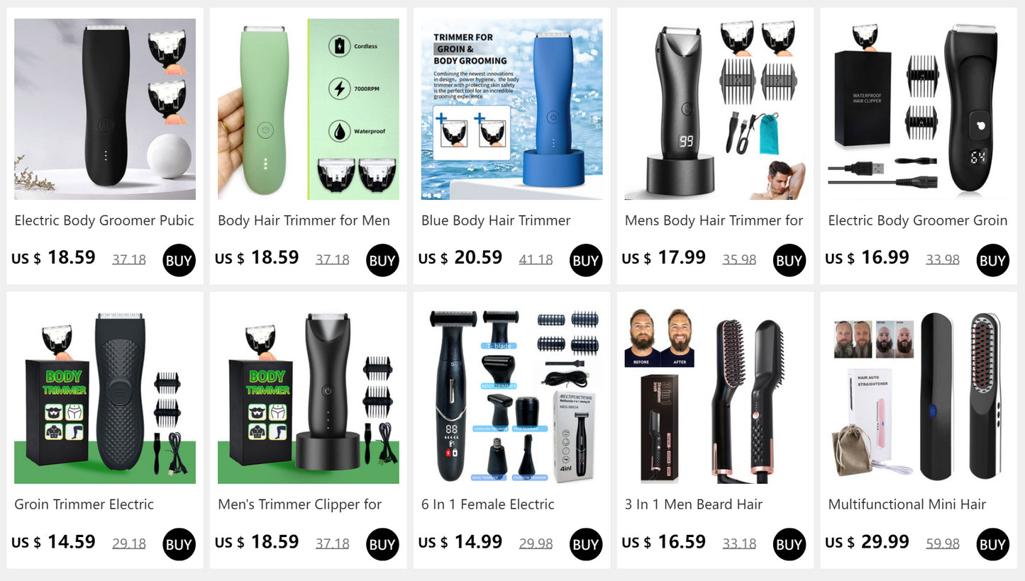 6 In 1 Female Electric Epilator Women Body Face Multifunctional Shaving Man Intimate Area Precision Shaver Face Beard Trimmer c9f98b-b7.myshopify.com