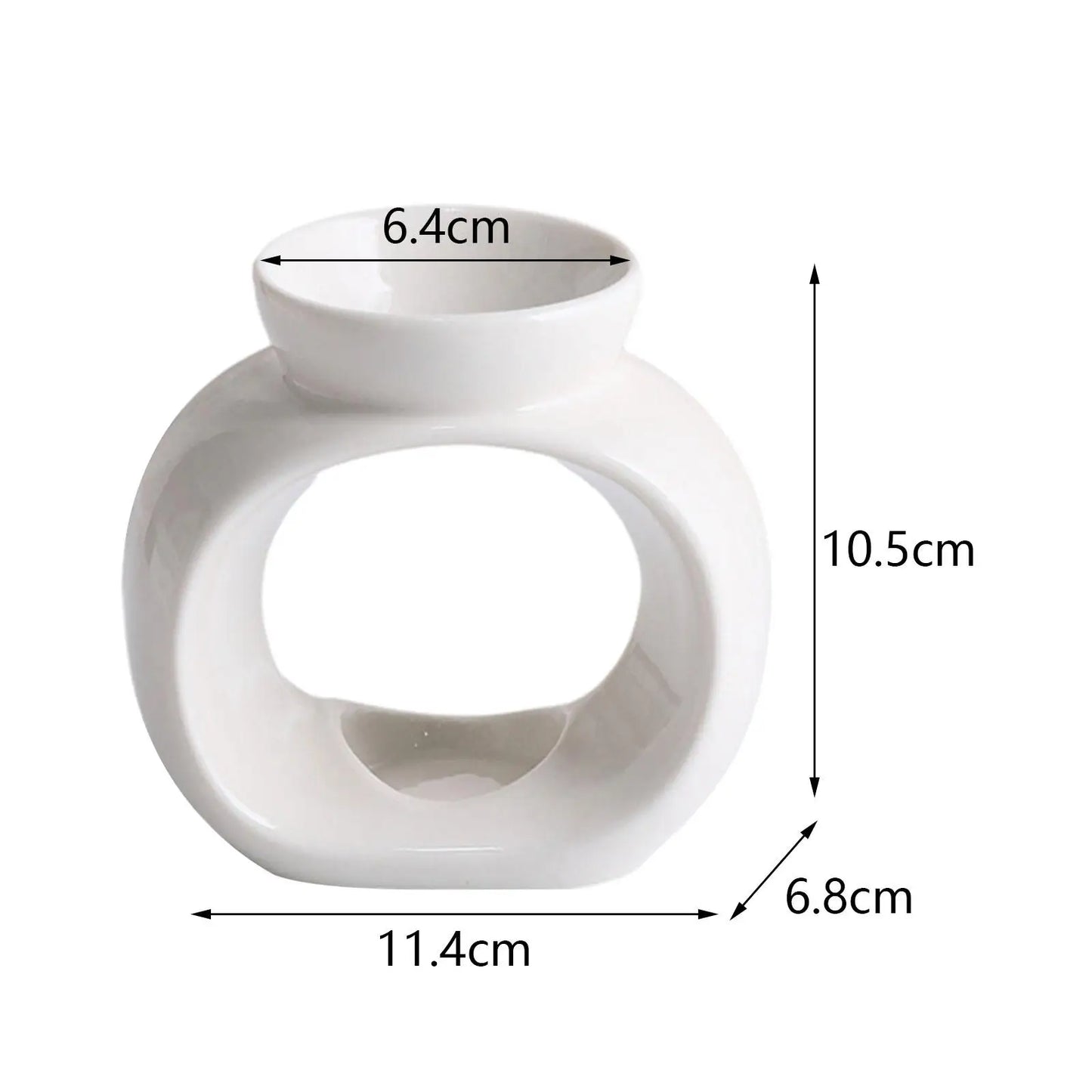 Essential Oil Burner Decorative Censer Fragrance Warmer Porcelain Aroma Burner for Garden Living Room Porch Desktop Office c9f98b-b7.myshopify.com