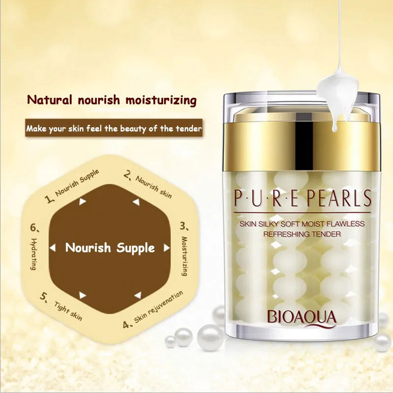 BIOAQUA Pure Pearl Face Skin Care Sets Facial Cream Eye Cream Firming Anti Dark Circles Moisturizing Brightening skincare Set c9f98b-b7.myshopify.com