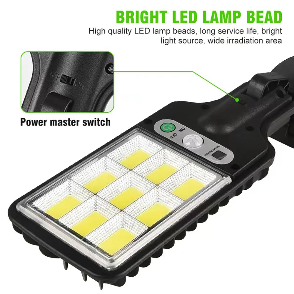 Solar Outdoor LED Wall Light with Human Body Waterproof 3modes Induction for Garden Terrace Garage Courtyard and Street Lighting c9f98b-b7.myshopify.com