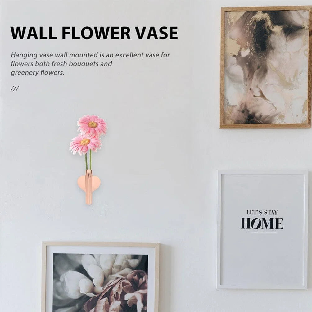Metal Wall Hunging Vase Modern Creativity Stainless Steel Wall Frame Flower Pot Decor Art Nordic Living Room Home Decoration c9f98b-b7.myshopify.com