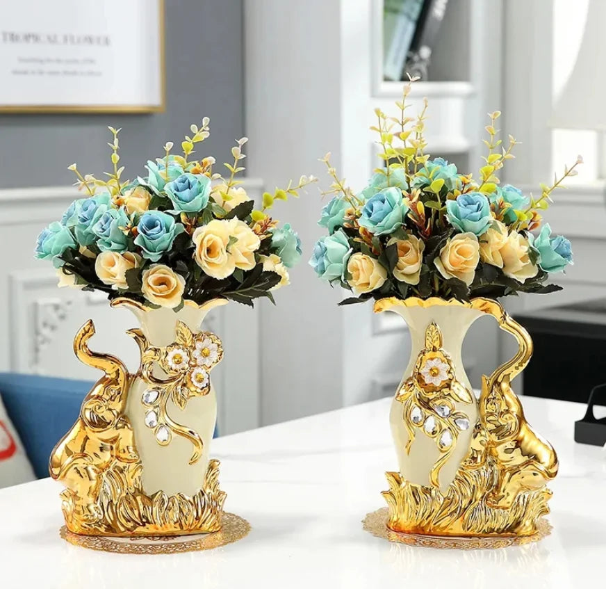 Modern Minimalist Home Living Room Entrance Gold Glass Vase Light Luxury Wind Desktop Flower Container Decorations Ornaments c9f98b-b7.myshopify.com