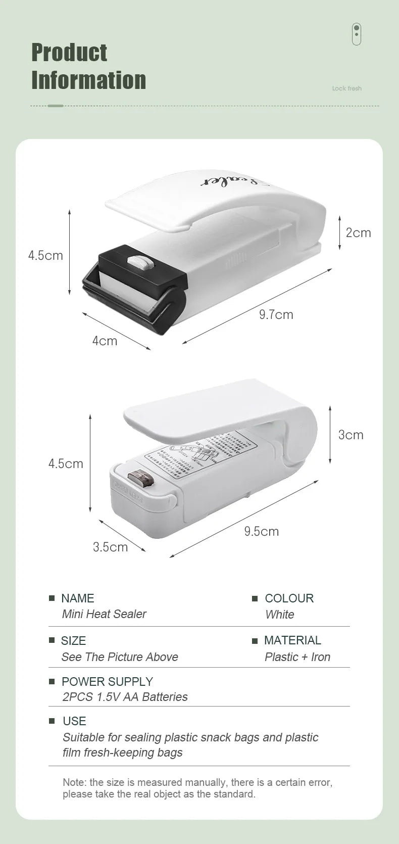 Plastic Heat Bag Sealer Food Packaging Sealing Machine Portable Snack Bag Sealing Clip Kitchen Storage Accessories Home Gadgets c9f98b-b7.myshopify.com