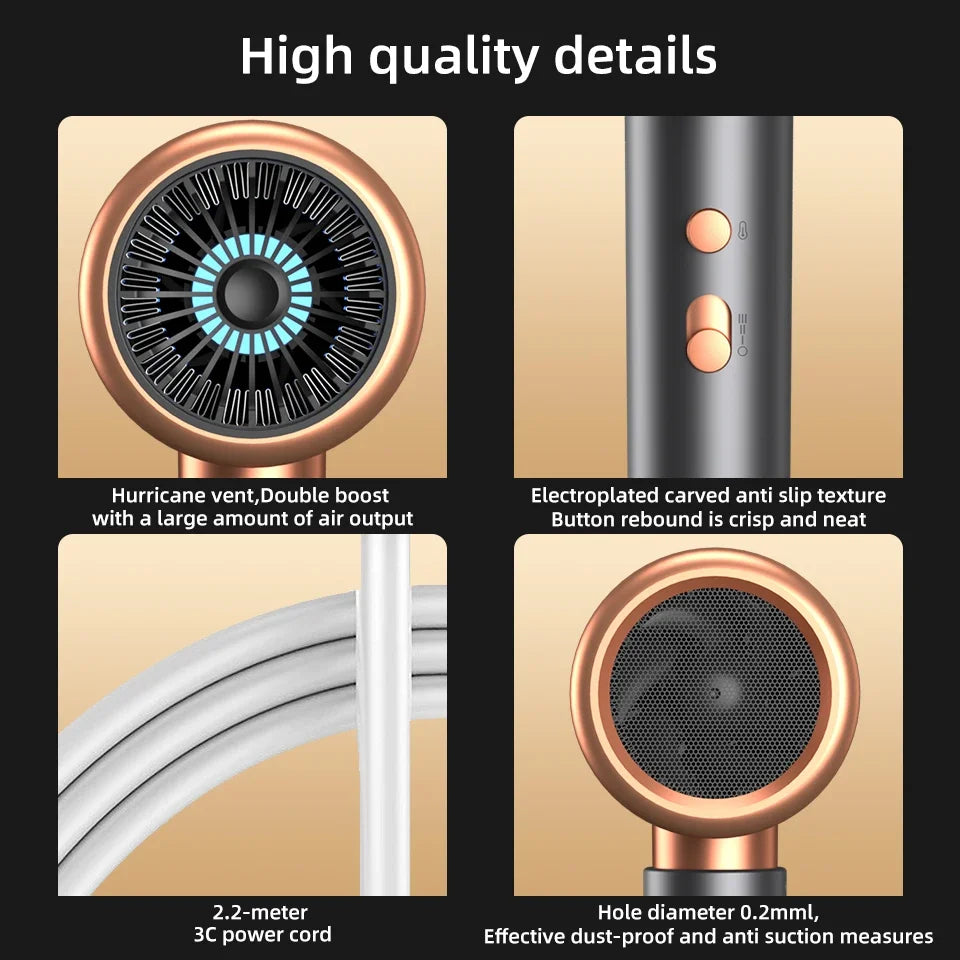 Ionic Hair Dryer High Speed Motor Blow Drier 2000W Hairdryer Negative Ion Hair Care Styler Professional Blow Dryer c9f98b-b7.myshopify.com