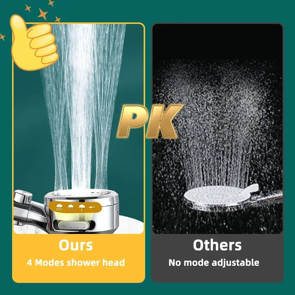 High Pressure Handheld Bathroom Shower Head Water Saving Showerhead Pressurized Adjustable Spray LED Digital Temperature Display c9f98b-b7.myshopify.com