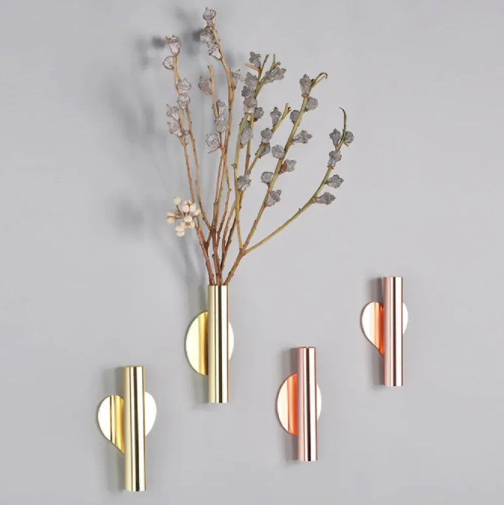 Metal Wall Hunging Vase Modern Creativity Stainless Steel Wall Frame Flower Pot Decor Art Nordic Living Room Home Decoration c9f98b-b7.myshopify.com