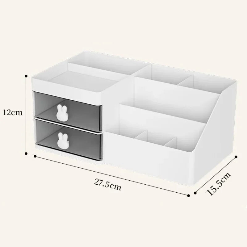 Large Capacity Cosmetic Storage Box Makeup Drawer Organizer Skincare Makeup Stationery Storage Box for Dressing Table Desktop c9f98b-b7.myshopify.com
