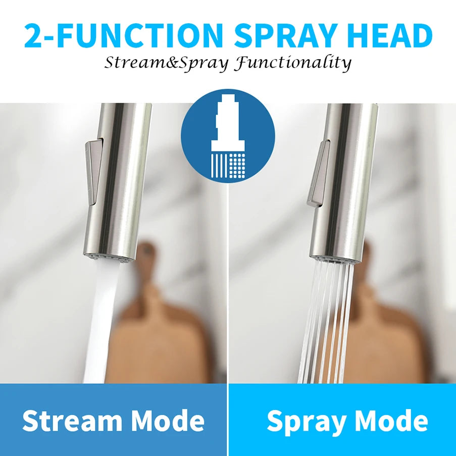 Gold Kitchen Faucets Single Handle Pull Out Kitchen Tap Single Hole Handle Swivel Degree Water Mixer Tap Mixer Tap 866011 c9f98b-b7.myshopify.com