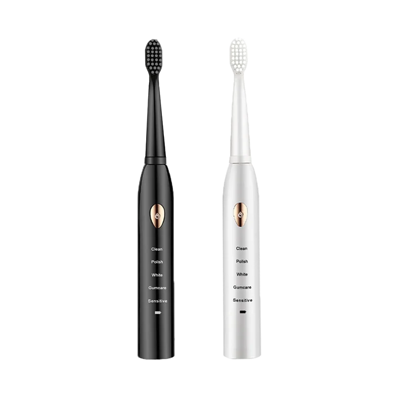 Jianpai Adult Black White Classic Acoustic Electric Toothbrush Adult 5-gear Mode USB Charging IPX7 Waterproof Acoustic Electric c9f98b-b7.myshopify.com