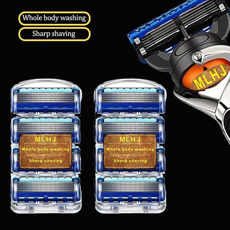 New five-layer Razor Blades Replacement Vintage Wet Safety Skin Protection Classic Razor for Men's Shavers Shaving &Womens Hair c9f98b-b7.myshopify.com