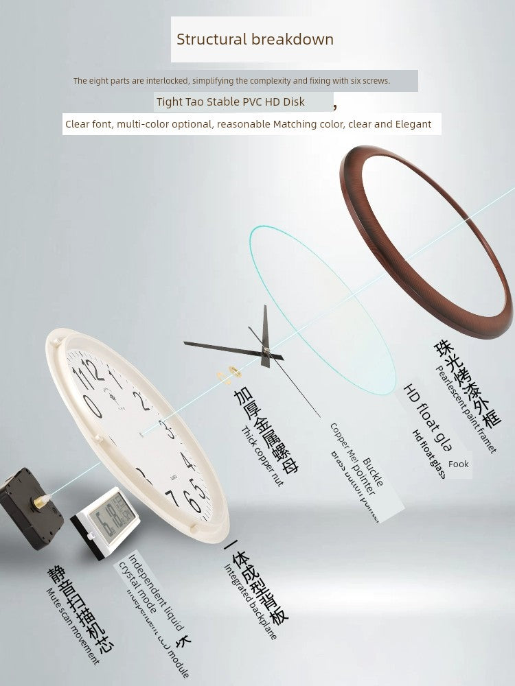 Polaris Living Room Perpetual Calendar For Home Noiseless Hanging Clock c9f98b-b7.myshopify.com