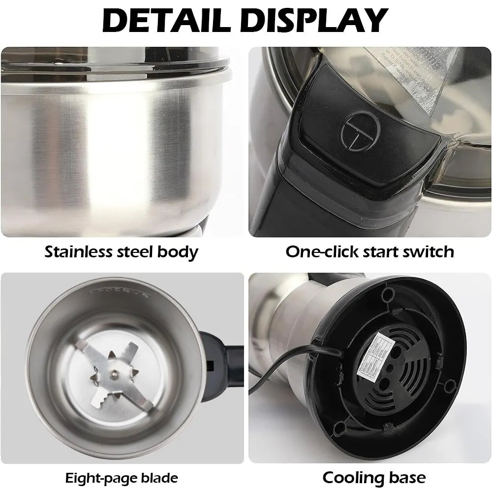 High Power Electric Coffee Grinder Kitchen Cereal Nuts Beans Spices Grains Grinder Machine Multifunctional Home Coffee Grinder c9f98b-b7.myshopify.com