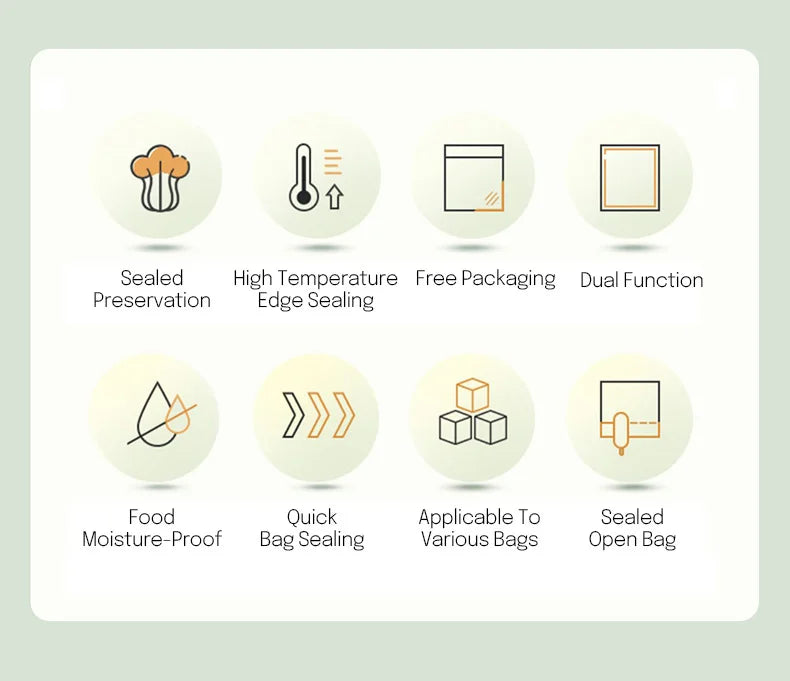 Plastic Heat Bag Sealer Food Packaging Sealing Machine Portable Snack Bag Sealing Clip Kitchen Storage Accessories Home Gadgets c9f98b-b7.myshopify.com