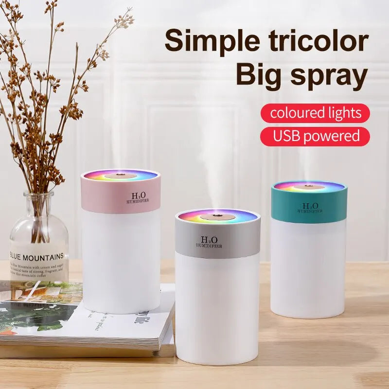 Luminous Humidifier Household Desktop Small Water Supplement Spray Air Humidification Usb Car Portable Night Light 260ml c9f98b-b7.myshopify.com