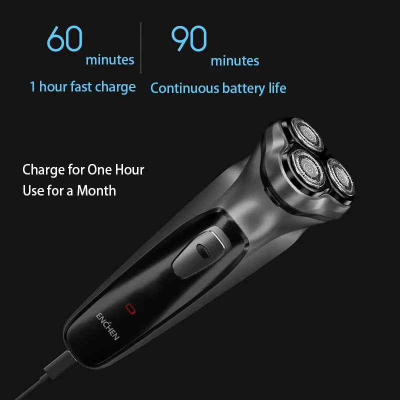 ENCHEN BlackStone Electric Shaver Razor Men Type-C Rechargeable Shaving Beard Machine Intelligent Control Travel Lock 100% New c9f98b-b7.myshopify.com