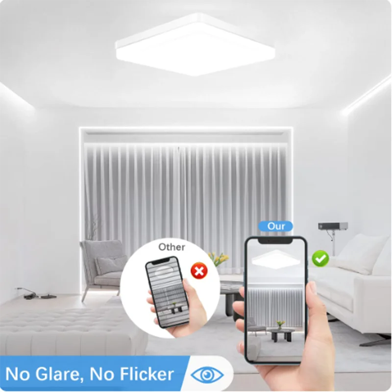 Square LED Ceiling Light Bedroom 48W 36W 24W 18W LED Ceiling Lamp Office Kitchen Modern Home Decoration Indoor Light Fixture c9f98b-b7.myshopify.com
