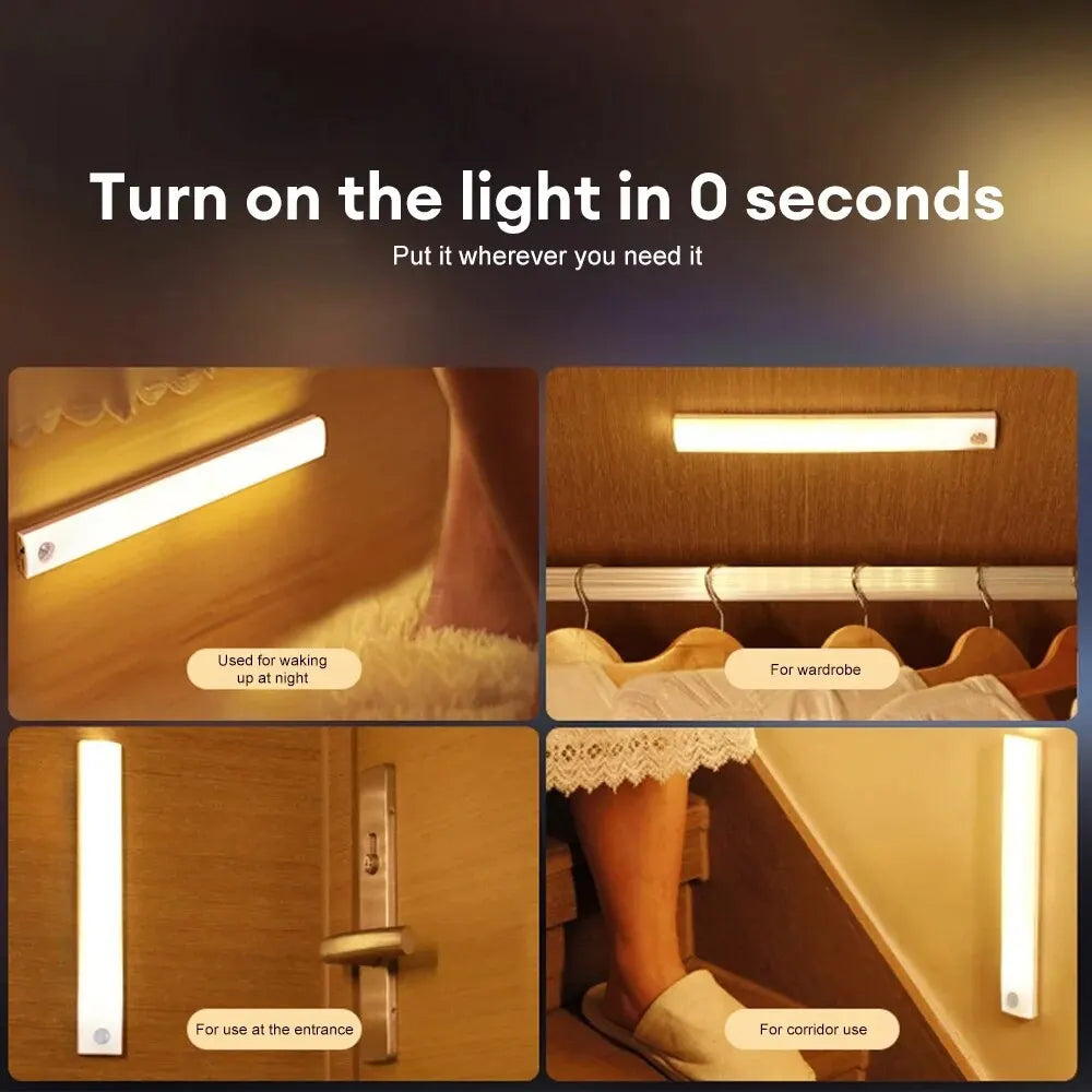 Motion Sensor LED Cabinet Light Type C Rechargeable Induction Night Light Wireless Portable Detector Lamp for Wardrobe Hallway c9f98b-b7.myshopify.com
