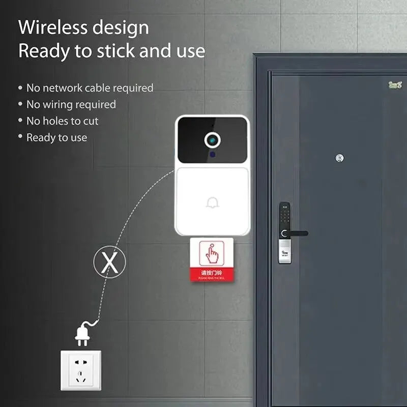 Wireless Video Doorbell with Night Vision, Two-Way Intercom, and Voice Change c9f98b-b7.myshopify.com