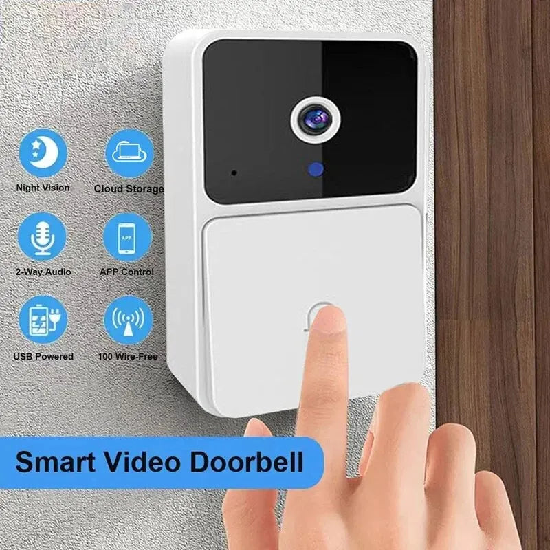 Wireless Video Doorbell with Night Vision, Two-Way Intercom, and Voice Change c9f98b-b7.myshopify.com