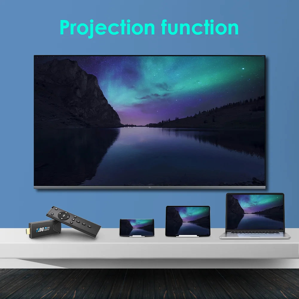 HONGTOP Mini TV Stick H98Mini Android 10 Support 4K HD Video 2.4G/5G WiFi TV Box H.265 Bluetooth Media Player Set Top Box c9f98b-b7.myshopify.com
