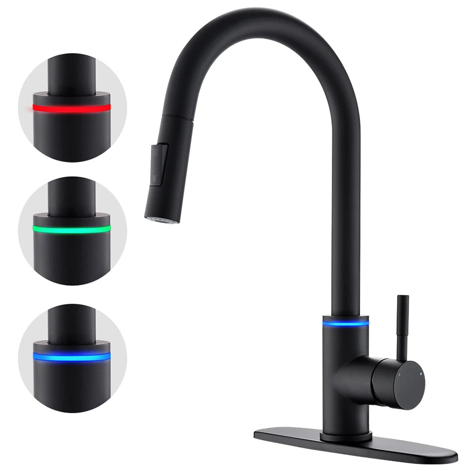 Gold Kitchen Faucets Single Handle Pull Out Kitchen Tap Single Hole Handle Swivel Degree Water Mixer Tap Mixer Tap 866011 c9f98b-b7.myshopify.com