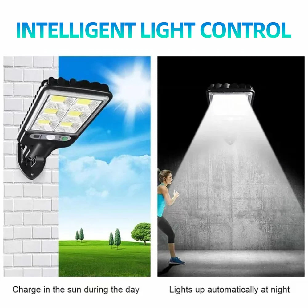 Solar Outdoor LED Wall Light with Human Body Waterproof 3modes Induction for Garden Terrace Garage Courtyard and Street Lighting c9f98b-b7.myshopify.com