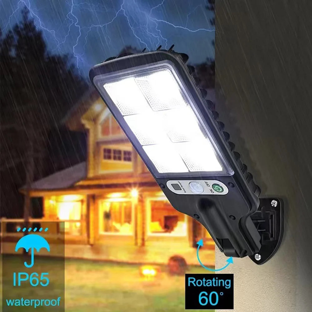 Solar Outdoor LED Wall Light with Human Body Waterproof 3modes Induction for Garden Terrace Garage Courtyard and Street Lighting c9f98b-b7.myshopify.com