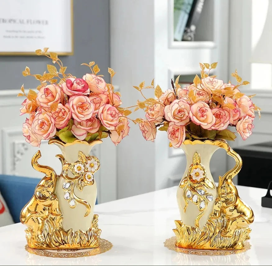 Modern Minimalist Home Living Room Entrance Gold Glass Vase Light Luxury Wind Desktop Flower Container Decorations Ornaments c9f98b-b7.myshopify.com