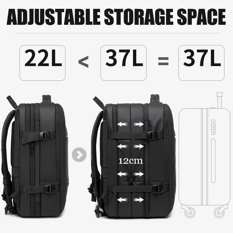 BANGE Travel Backpack Men Business Backpack School Expandable USB Bag Large Capacity 17.3 Laptop Waterproof Fashion Backpack c9f98b-b7.myshopify.com