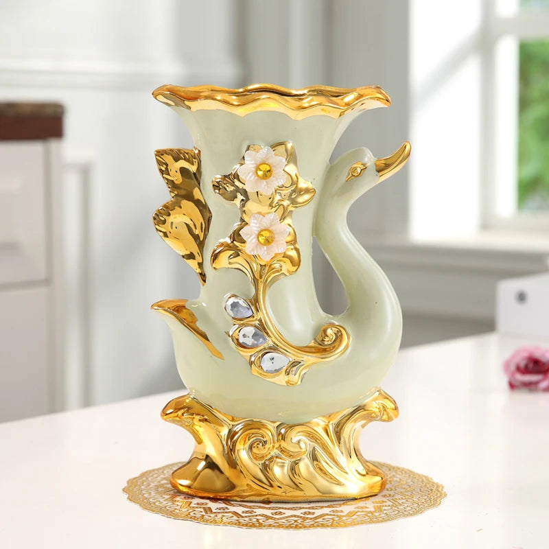 Modern Minimalist Home Living Room Entrance Gold Glass Vase Light Luxury Wind Desktop Flower Container Decorations Ornaments c9f98b-b7.myshopify.com
