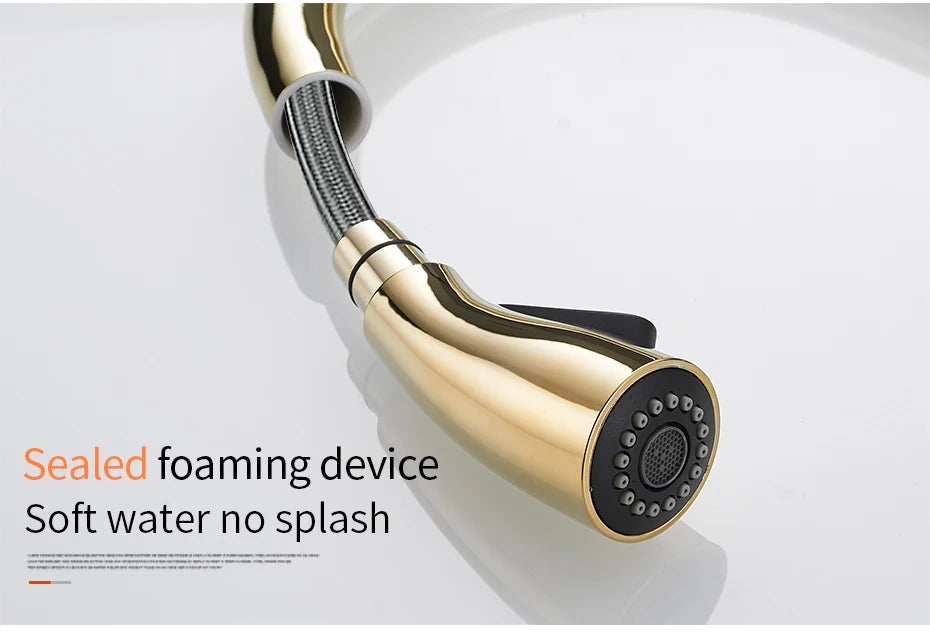 Gold Kitchen Faucets Single Handle Pull Out Kitchen Tap Single Hole Handle Swivel Degree Water Mixer Tap Mixer Tap 866011 c9f98b-b7.myshopify.com