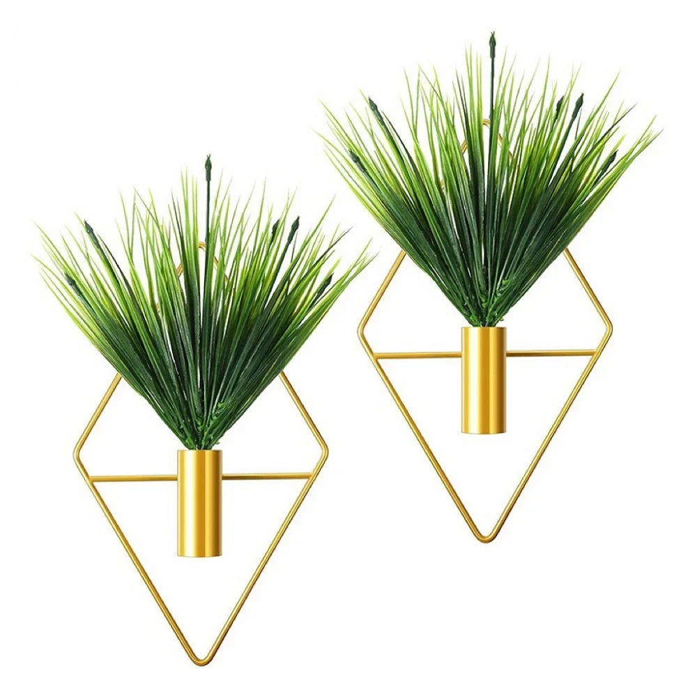 Metal Wall Hunging Vase Modern Creativity Stainless Steel Wall Frame Flower Pot Decor Art Nordic Living Room Home Decoration c9f98b-b7.myshopify.com
