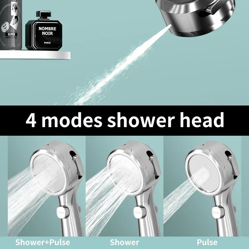 High Pressure Handheld Bathroom Shower Head Water Saving Showerhead Pressurized Adjustable Spray LED Digital Temperature Display c9f98b-b7.myshopify.com