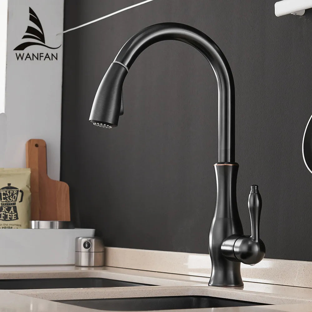Gold Kitchen Faucets Single Handle Pull Out Kitchen Tap Single Hole Handle Swivel Degree Water Mixer Tap Mixer Tap 866011 c9f98b-b7.myshopify.com