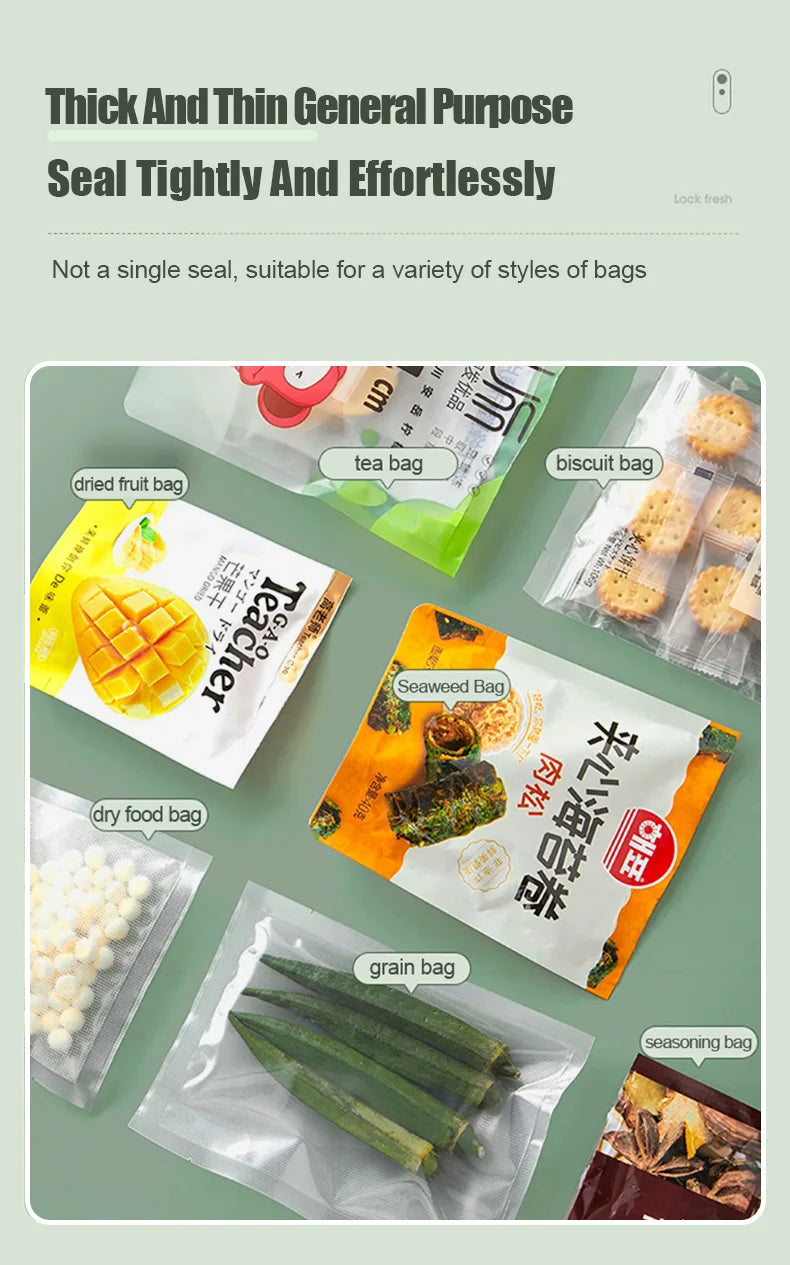 Plastic Heat Bag Sealer Food Packaging Sealing Machine Portable Snack Bag Sealing Clip Kitchen Storage Accessories Home Gadgets c9f98b-b7.myshopify.com