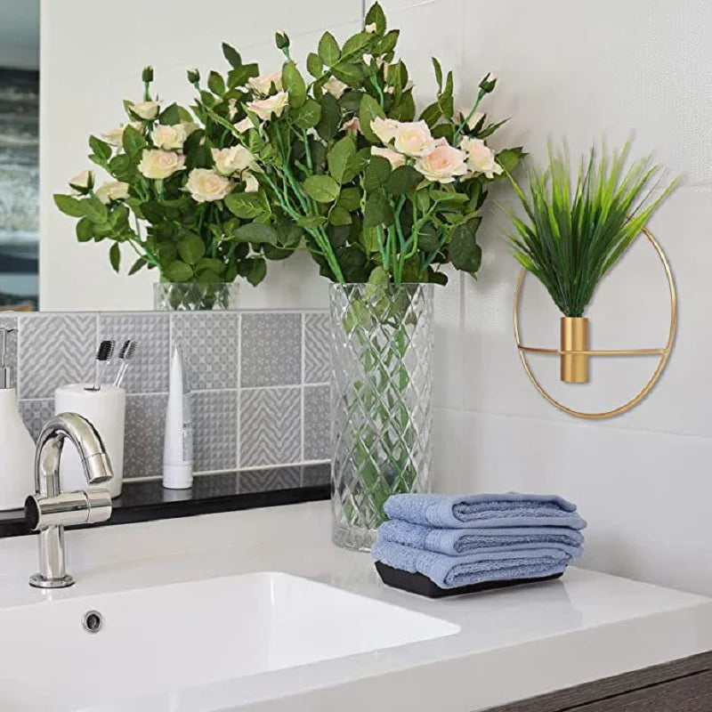 Metal Wall Hunging Vase Modern Creativity Stainless Steel Wall Frame Flower Pot Decor Art Nordic Living Room Home Decoration c9f98b-b7.myshopify.com