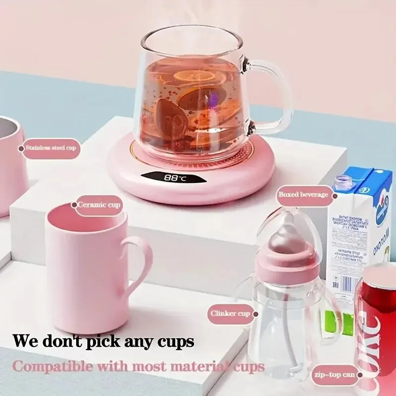 Thermostatic Heating Coaster USB Home Heating Coaster 3-speed Adjustment Heating 55 Degrees Constant Temperature c9f98b-b7.myshopify.com
