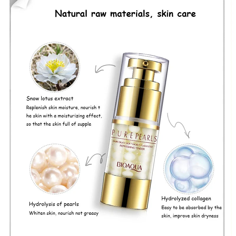 BIOAQUA Pure Pearl Face Skin Care Sets Facial Cream Eye Cream Firming Anti Dark Circles Moisturizing Brightening skincare Set c9f98b-b7.myshopify.com