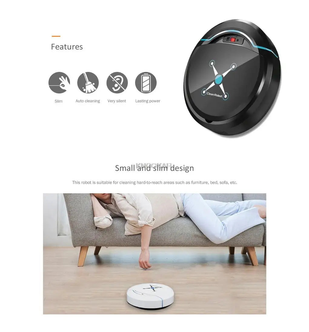 Automatic Smart Robot Vacuum Cleaner Small Vacuum Cleaners Sweeping Robot Floor Dirt Auto Home USB Rechargeable Cleaning Machine c9f98b-b7.myshopify.com