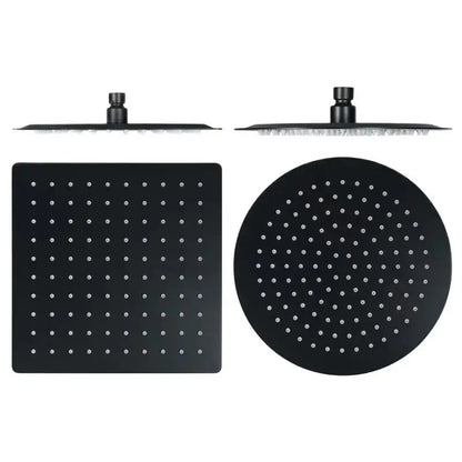 BAKALA Round & Square Stainless Steel Ultra-thin Showerheads 16/12/10/8 Inch Rainfall Shower Head Rain Shower BLACK Finish c9f98b-b7.myshopify.com