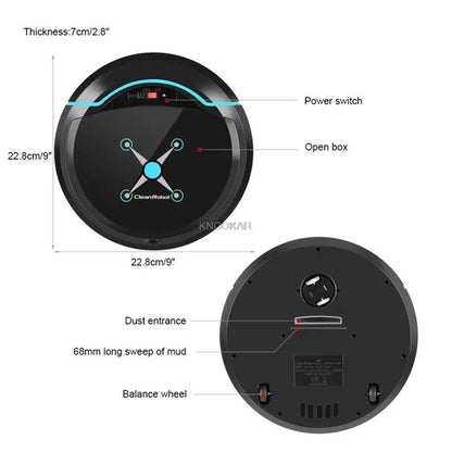 Automatic Smart Robot Vacuum Cleaner Small Vacuum Cleaners Sweeping Robot Floor Dirt Auto Home USB Rechargeable Cleaning Machine c9f98b-b7.myshopify.com