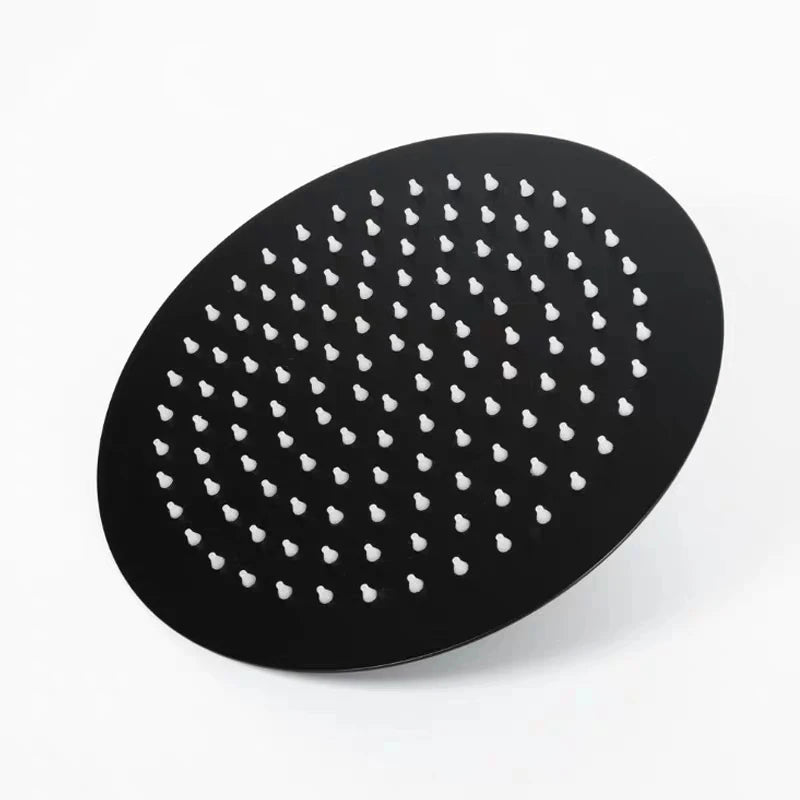 BAKALA Round & Square Stainless Steel Ultra-thin Showerheads 16/12/10/8 Inch Rainfall Shower Head Rain Shower BLACK Finish c9f98b-b7.myshopify.com